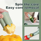 Pepper corer seed remover tool,Upgrade2 in 1 Fruit Pepper Seed Corer Remover,Quickly Cutting and Deseeding Bell Pepper Corer Tool for Vegetables Kitchen Gadget (1 Pcs)