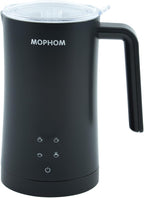 Milk Frother, 4 in 1 Electric Milk Steamer,11.84oz/350ml Automatic Warm and Cold Foam frother for Coffee, Latte, Macchiato, Cappuccino, Hot Chocolate,From the Makers of Mophom 400W,Black