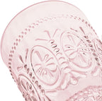 CREATIVELAND Drinking Glasses,Water Drinking Glass (Pink, 15.5)