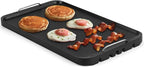 Cusimax Stove Top Griddle, Non-Stick Pancake Griddle, Flat Top Grill for Gas Stove/Charcoal Grills/Smokeless Grills/Outdoor Grill or Campfire, Aluminum, Dishwasher Safe, 14.96" x 8.66"