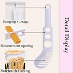 【Spaghetti Measuring Tool & Adjustable Measuring Spoon Combo Set】Kitchen Quantitative Tool for Cooking Baking, Pasta Portion Control with Gram/mL Scale for Restaurants Home Hotel Use