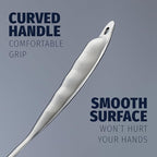 Zulay Kitchen Stainless Steel Spaghetti Server - 12” Pasta Fork with Teeth & Draining Holes - Rust-Resistant Pasta Spoon for Noodles & Pasta - Dishwasher Safe Utensil for Everyday Use