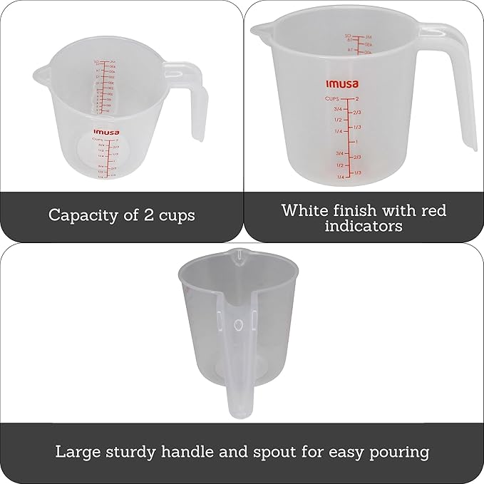 IMUSA 2cup Measuring Cup,(Pack of 6)
