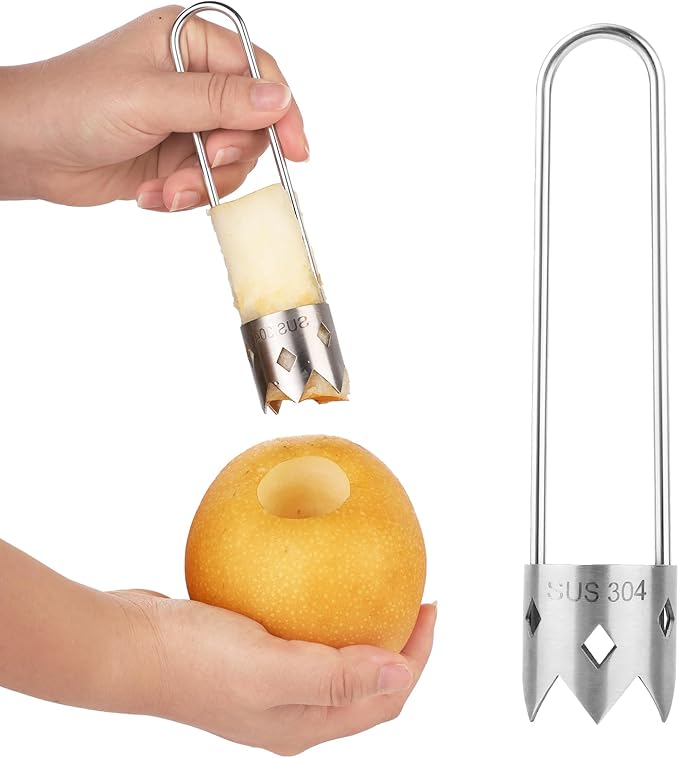 Pepper Seed Corer, 2024 New Upgraded Stainless Steel Fruit Core Remover Apple Core Seed Remover Vegetable Corer Tool for Vegetables Fruit Kitchen Utensils