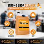 Nanoskin MULTI CLEAN All Purpose Concentrated Cleaner 30 Gallons –Removes Dirt, Grease & Stains on Counters, Carpet, Floors, Fabric, Equipment & Vehicles | Use with Sprayers, Scrubbers, Washers & More