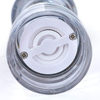 LHS Pepper Mill and Salt Shaker Set of 2 Salt and Pepper Mill Shaker with Adjustable Coarseness-Clear