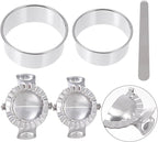 Stainless Steel Dumpling Tool Set with Skin Cutters and Filling Spoon, 5pcs Mold Kit for Homemade Dumpling Making, Kitchen Gadget for Household Cooking