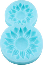 Sunflower Silicone Molds 3D Flower Fondant Mold for Cake Decorating Cupcake Topper Chocolate Candy Gum Paste Polymer Clay