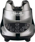 Cuisinart BFP-703BCP1 Smart Power Duet Blender & Food Processor, 500-Watt Motor, 48-Oz Glass Jar, 3-Cup Processor, 7-Speed Ice Crush, Stainless Steel Blades, Brushed Chrome, BPA-Free, 120V