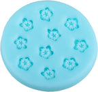 Flower Silicone Molds Mini Flower Fondant Chocolate Molds for Cake Decorating Cupcake Topper Candy Gum Paste Polymer Clay