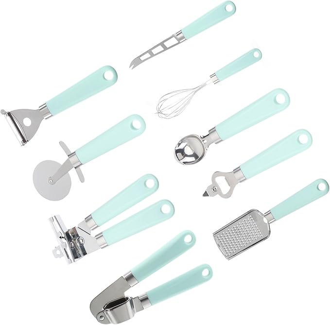 Generic Plastic Handle Cooking Tools Set Kitchen Utensil Kit with Spatula Spoon Turner Tongs Eco-friendly Material for Safe Healthy Baking and Cooking Gift for Home Cooks