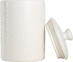 10 Strawberry Street CAN WHT Kitchen Canister Set, 3 Piece, Tide White