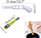 【Spaghetti Measuring Tool & Adjustable Measuring Spoon Combo Set】Kitchen Quantitative Tool for Cooking Baking, Pasta Portion Control with Gram/mL Scale for Restaurants Home Hotel Use