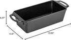 Lodge Seasoned Cast Iron Loaf Pan - Pre-Seasoned Rectangular Cast Iron Bakeware- Even Browning Bread Pan with Easy-Release Finish - PFAS-Free Non-Toxic Cookware - 10 Inches