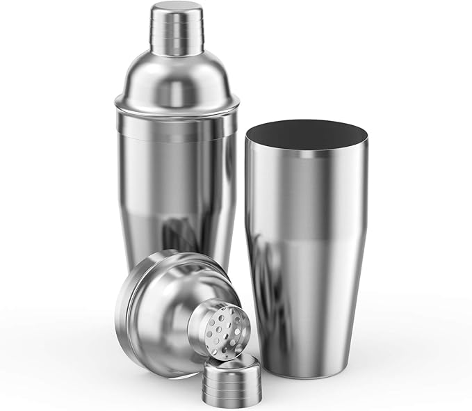 LUCKYGOOBO Cocktail Shaker Set,24 oz Martini Shaker,Bartender Kit with Stand,Stainless Steel Martini Mixer Built-in Strainer,Bar Tool Set,Drink Shaker,Fun Gifts.