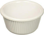 Winco Fluted Ramekins, 3-Ounce, White
