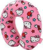 Bioworld Adult Hello Kitty Travel Set with Neck Pillow, Eye Mask, and Throw Blanket, Adorable Comfort for Hello Kitty Fans on the Go!