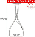 Fish Bone Pliers/Tweezers Stainless Steel Washable (Silver)
