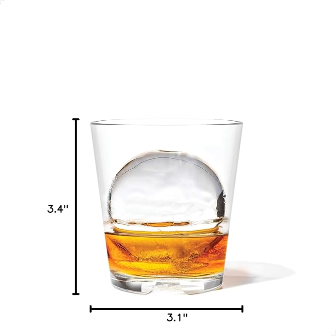 TOSSWARE RESERVE 8oz Stacking Rocks, SET OF 24, Premium Quality, Tritan Dishwasher Safe & Heat Resistant Unbreakable Plastic Whiskey Glasses, Clear