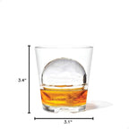 TOSSWARE RESERVE 8oz Stacking Rocks, SET OF 4, Premium Quality, Tritan Dishwasher Safe & Heat Resistant Unbreakable Plastic Whiskey Glasses, Clear