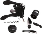 Rabbit 6-Piece Wine Opener Tool Kit, Black