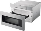 SHARP SMD2470ASY Microwave Drawer Oven, 24-inch, 1.2 Cubic Feet, 950 Watt, Concealed Control Panel with Digital LCD Display, Stainless Steel