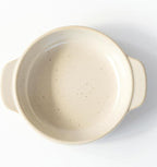 Santo Banko Ware Au Gratin Dish, Small, For One Person Capacity: 9.5 fl oz (270 ml), Heat Resistant, Pottery, Oven Safe, Direct Fire, Microwave, Dishwasher Safe, Stackable, Beige, Made in Japan
