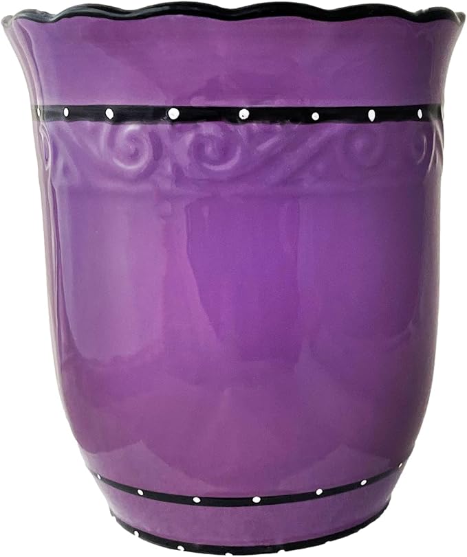 ACK PURPLE RUFFLE UTENSIL HOLDER 86039