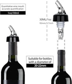 Automatic Measured Bottle Pourer-1 oz (about 30 mL) Set of 12,Pour Spouts for Liquor Bottles with Dust Caps,Measure Pourer Drinks Wine Cocktail Dispenser, Suitable for Home Kitchen Bar Shot Pourer