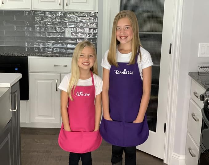 Personalized Kids Apron - Chef Apron for Kids - Add a Name to Personalized Aprons for Girls or Boys