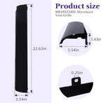WB34X25406 Microwave Vent Grille, WB34X25406 Top Vent Grille, WB34X25406 Microwave Vent Kit Compatible with GE Replaces JVM3162RJ1SS, JNM3163DJ1BB, JNM3163RJ1SS, JNM3184DP8BB