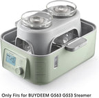 BUYDEEM G553 5-Quart Electric Food Steamer Bundle With A500 Stew Pots
