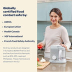 BEABA Babycook Solo 4 in 1 Baby Food Maker, Puree Steamer and Blender for Purees, Grinder with Auto Steam Cooking, Lrg Capacity 4.5 Cups 27 Servings in 20 Mins, Oat