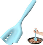 Mincing Spatula Meat Chopper, Hamburger Grinder, Premium Heat Resistant Smasher for Ground Beef, Potato Mix Tool, Meat & Poultry Tenderizers-Aqua