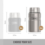 THERMOS Stainless King Vacuum-Insulated Food Jar, 24 Ounce, Matte Steel