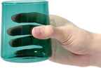 Emerald Green Glass Tumbler Set of 4 – 16.5 oz Borosilicate Drinkware – Durable, Lead-Free, Dishwasher Safe – Unique Colored Glasses for Any Drink