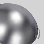 Large Iron Wok, Commercial Large Iron Wok Pan, Double Ear Wok, Not Easy to Rust,60x60x18.7cm