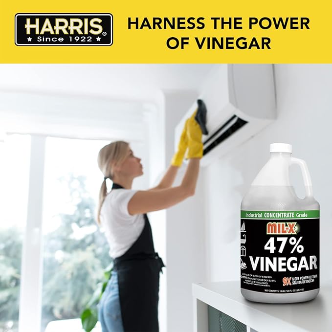 MIL-X 47% Concentrated Vinegar, Extra Strength Industrial Grade, 1 Gallon