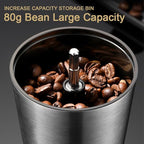 Precision Manual Coffee Grinder for Home Use, 8 Adjustable Coarseness Setting,with Ceramic Universal for Travel Camping