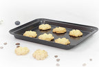 Cookie Baking Sheet, 9.5 Inch x 7 Inch Square Iron Plate with Nonstick Coating for Baking Cookie, Roast Meat, Baking Cake, Bread and other Foods (1)