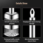 316 Stainless Steel Meat Tenderizer Tool, 24 Sharp Needles, BOMANSI BOMS Steak Tenderizer, Tenderizing Steak, Beef, Chicken, Pork, Barbecue, Marinating, Chicken Tenderizer with free cleaning brush