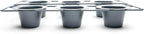 Fox Run Non-Stick Popover Pan, 6 Cup Yorkshire Pudding Pan, Grey