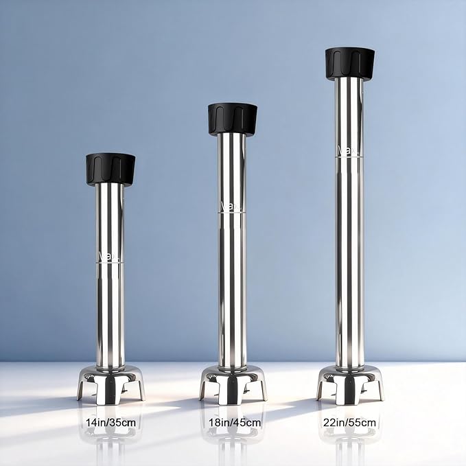 VONCI 18inch Commercial Immersion Blender Detachable Shaft, 350W, 500W & 750W Compatible, Stainless Steel Removable Shaft.