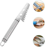 GALPADA Fish Scale Scraper 304 Stainless Steel Manual Fish Scale Remover Kitchen Gadget for Home Seafood Cleaning Tool