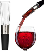 Wine Air Aerator & Wine Pourer Spout Dual Function with Leak-Proof Design, Universal Fit, Instant Red Wine Flavor Enhancer, Wine Tool for Wine Lovers