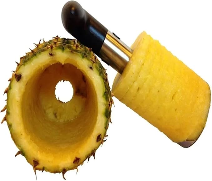 yongduogongsi Pineapple Slicer Peeler Cutter Stainless Steel Kitchen Fruit Tools Cooking Tools Kitchen Accessories Kitchen Gadgets(Yellow)