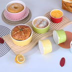 Ramekins 8oz,Ramekins for Creme Brulee and Souffle Dishes,Porcelain Oven Safe Baking Bowls,Pudding Cups,Dipping Sauce Dish,Set of 6,Color