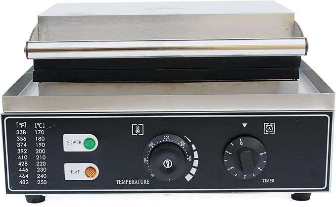 10pcs Commercial Waffle Maker Electric Waffle Machine 110V Temperature 122-572℉,No-Stick Belgian Waffle Baker for Restaurant and Home Use