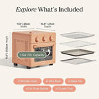 Our Place Wonder Oven | 6-in-1 Air Fryer & Toaster Oven with Steam Infusion | Compact, Countertop Friendly, Fast Preheat, Multifunctional | Air Fry, Toast, Roast, Bake, Reheat & Broil | Spice