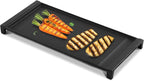 QPD Cast Iron Griddle for Gas Grill - Aftermarket Cast Iron Griddle Replacement for GE Gas Stoves (WB31X24738) - Non-Stick, Easy to Clean & Cook, Compatible with GE JGB6, JGB7, JGB8, JGBS, & JGS